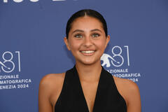 Ludovica Nasti al photocall del film La storia del Frank e della Nina di Paola Randi a Venezia 81 il 31 agosto 2024