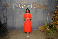 Cynthia Addai-Robinson partecipa all'evento di anteprima de Il Signore degli Anelli: Gli Anelli del Potere S2 al SDCC il 25 luglio 2024 a San Diego, California