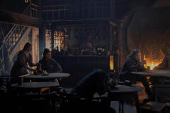 Maddie Evans, Michelle Bonnard, Tom Bennett in House of the Dragon 2x06