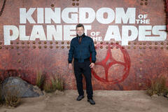 Andy Serkis attende l'evento di lancio in UK de Il Regno del Pianeta delle Scimmie al BFI IMAX Waterloo, Londra, il 25 Aprile 2024