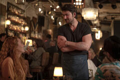 Blake Lively e Brandon Sklenar sul set di It Ends With Us