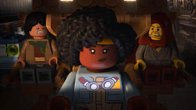  (S-D): Sig Greebling, Yesi Scala, e Jedi Bob in scena da LEGO Star Wars Rebuild the Galaxy 1x02