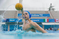 Álvaro Cervantes come Manel Estiarte in Sogno olimpico di Àlex Murrull e Dani de la Orden