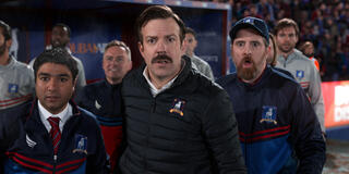 Nick Mohammed, Jason Sudeikis e Brendan Hunt in Ted Lasso 1x10