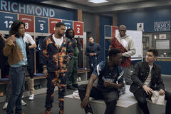 Cristo Fernández, Kola Bokinni, Toheeb Jimoh e Billy Harris in Ted Lasso 3x01