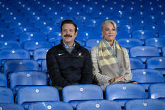 Jason Sudeikis e Hannah Waddingham in Ted Lasso 3x12