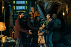 (S-D) Geet Arora come Lila's Dad, Shiva Safari come Lila's Mom, Sylvan Valladares come Uncle Inny, Gurbir Bal come Aunt Banu, Ciara Rose Feeney come Grace Stanley Hargreeves, Millie Davis come Claire, Devanshu Narang come Cousin Ronnie in The Umbrella Academy 4x06