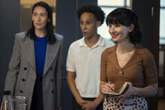 (S-D) Sian Clifford come Anna, Aaron Branch come Malcolm, Alison Becker come Allison in Unstable 1x03