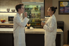 (S-D) John Owen Lowe come Jackson, Rachel Marsh come Luna in Unstable 1x04