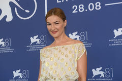 Ioana Flora al photocall del film Anul nou care n-a fost di Bogdan Mureşanu a Venezia 81 il 1 settembre 2024