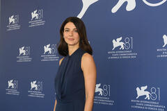 L'attrice Barbara Ronchi al photocall del film Familia di Francesco Costabile a Venezia 81 il 1 settembre 2024