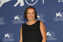 L'attrice Orietta Notari al photocall del film Vermiglio di Maura Delpero a Venezia 81 il 2 settembre 2024