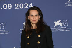 L'attrice Sara Serraiocco al photocall del film Vermiglio di Maura Delpero a Venezia 81 il 2 settembre 2024