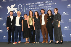 Delegazione del film Vermiglio di Maura Delpero al photocall del film a Venezia 81 il 2 settembre 2024