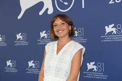 La regista Martina Parenti al photocall del film Bestiari, erbari, lapidari di Massimo d'Anolfi, Martina Parenti a Venezia 81 il 3 settembre 2024
