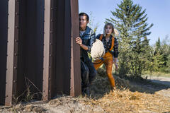 Tom Holland e Daisy Ridley in Chaos Walking - Immagine dal set