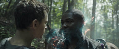 Tom Holland come Todd Hewitt e David Oyelowo come Aaron in Chaos Walking