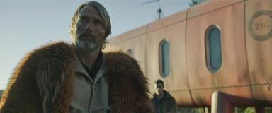 Mads Mikkelsen come Mayor Prentiss in Chaos Walking