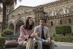 Enrica Pintore (Monica Corsaro) e Paolo Briguglia (Roberto Corsaro) in I Fratelli Corsaro