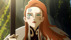 Sylvia Hoeks come Sigrid in Twilight of the Gods 1x03