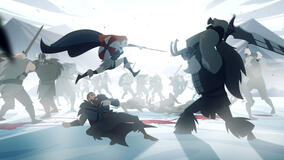 Sylvia Hoeks come Sigrid e Stuart Martin come Leif in Twilight of the Gods 1x01