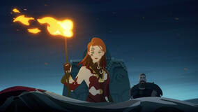 Sylvia Hoeks come Sigrid in Twilight of the Gods 1x02