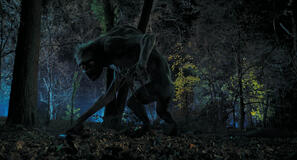 Daniel Himschoot come Il Mostro in Mercoledì 1x06