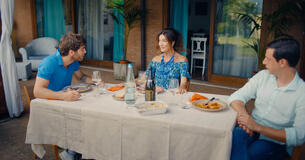 Filippo Contri e Filippo Tirabassi in Amici per Caso di Max Nardari - Immagine dal set