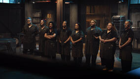 Amanda Yother, Dziedra Brusberg, Jesse Lesser, Mark Lie, Dee Compean, Dill Barlow, Shanelle Long, e Ezster Summerlin in Killer Cakes 1x01