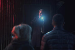 (S-D) Linda Jones (Joan Hodges), Nick Holness (Alex Ferns), DI Ravi Dhillon (Nikesh Patel) in The Devil's Hour 1x01