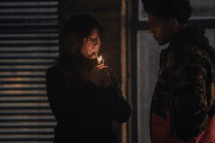 Cristin Milioti, Rhenzy Feliz in The Penguin 1x03