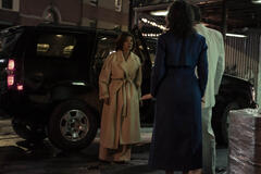 Shohreh Aghdashloo, Cristin Milioti, Colin Farrell in The Penguin 1x03