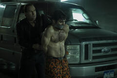 Colin Farrell, Aria Shahghasemi in The Penguin 1x05