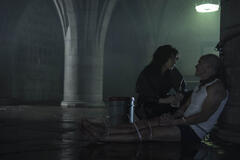 Cristin Milioti, Michael Kelly in The Penguin 1x05