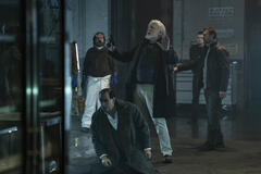 Colin Farrell, Clancy Brown in The Penguin 1x07