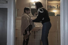 Ryder Allen, Emily Meade in The Penguin 1x07