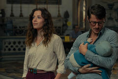 (S-D) Laura Adriani come Marina, Antonio Folletto come Vito in Mica E' Colpa Mia