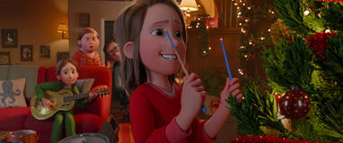 Sam, Mrs Beccles, Mr Beccles, Charlie, in That Christmas