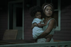 Carell Rhoden come Jake McKee e Antonia Thomas come Karina McKee in Bagman