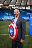 Anthony Mackie per incontrare Francesco Totti e Alessandro Del Piero allo Stadio Olimpico per celebrare l'arrivo al cinema del film Captain America: Brave New World.