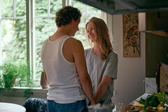 (S-D) Charlie Gustafsson come Samuel e Matilda Källström come Hanna in Love Forever