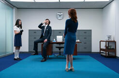 Sarah Bock, Adam Scott e Britt Lower in Scissione 2x06