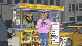 Ramy Youssef (Hussein), Paul Elia (Uncle Ahmed), Dina Hashem (Lamby) in #1 Happy Family USA - First Look