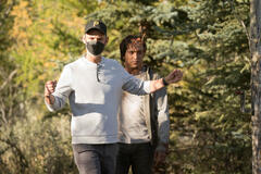 Peter Hoar sul set di The Last of Us 1x03