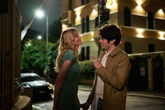 Nicolas Maupas e Caterina De Angelis sul set del film L'Amore, in teoria