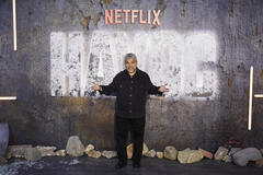 Luis Guzmán partecipa alla première mondiale di Havoc di Netflix al BFI IMAX il 15 aprile 2025 a Londra, Inghilterra
