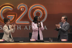 Sabrina Impacciatore, Viola Davis e Douglas Hodge in G20