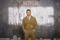 Tom Hardy partecipa alla première mondiale di Havoc di Netflix al BFI IMAX il 15 aprile 2025 a Londra, Inghilterra
