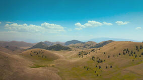 La selvaggia e remota catena appenninica nel Parco Nazionale del Gran Sasso. Tucci in Italy - Abruzzo