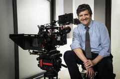 Fabio De Luigi sul set del suo film Un Bel Giorno